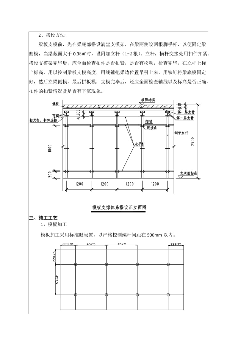 （参考）标准层模板技术交底(标准表格).doc_第2页