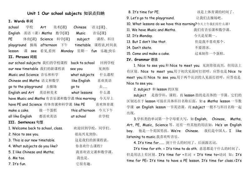 四年级下册译林英语知识点归纳.doc_第1页