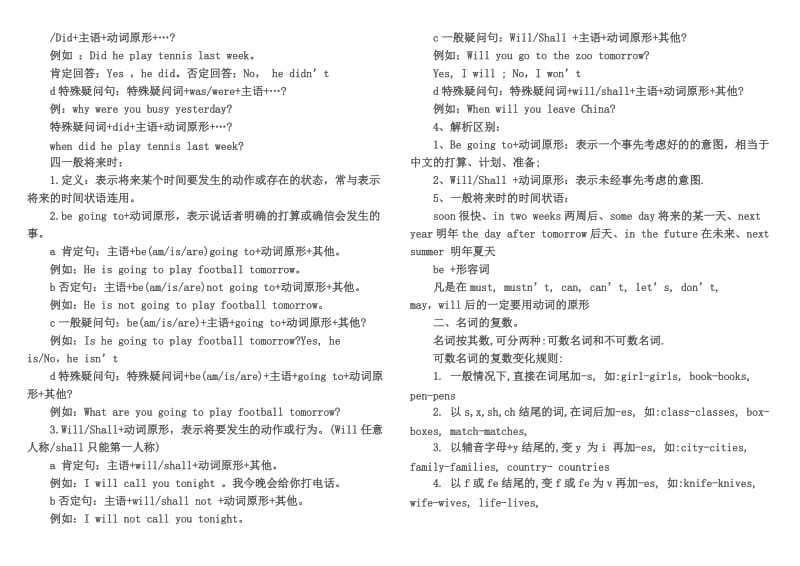 六年级英语时态总结.doc_第2页