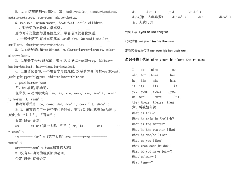 六年级英语时态总结.doc_第3页