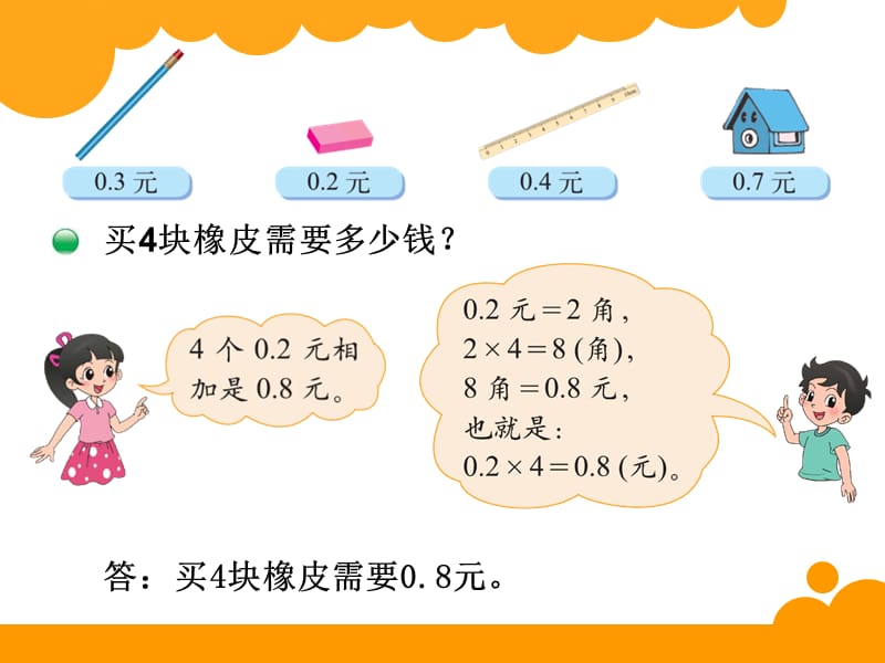 新北师大版四年级数学下册买文具.ppt_第3页