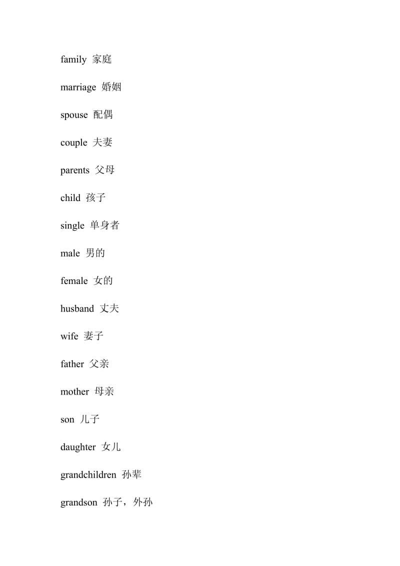 家庭成员英文单词.docx_第1页
