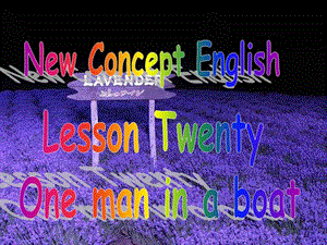 新概念英语 New Concept English Lesson 20.ppt