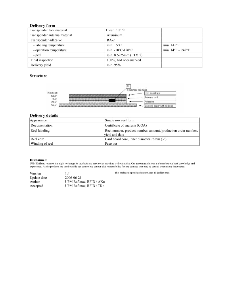 EPC G2-UPM tag.pdf_第2页