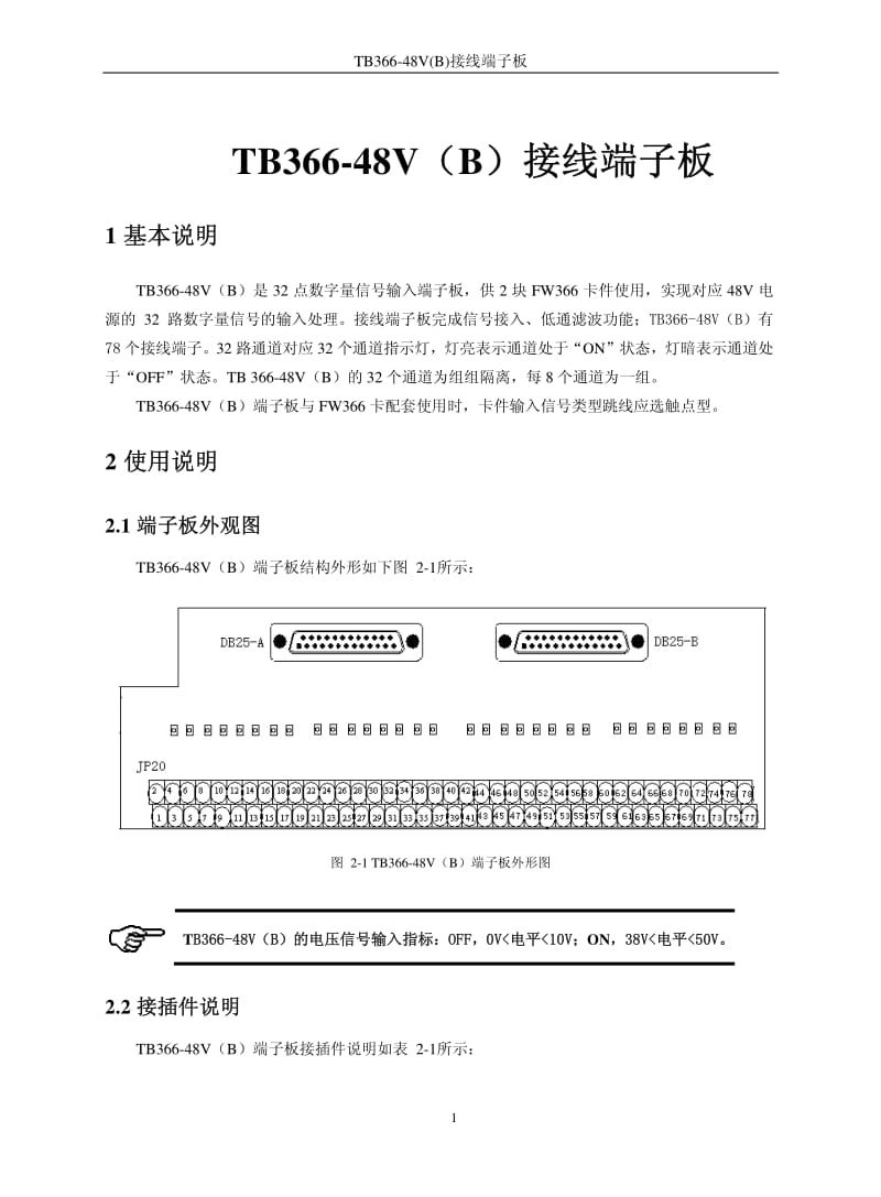 TB366-48V(B)接线端子板.pdf_第1页