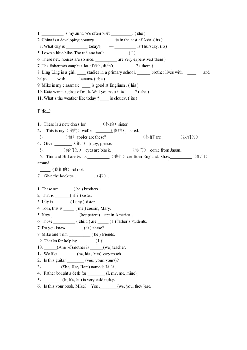 人称代词练习.doc_第3页