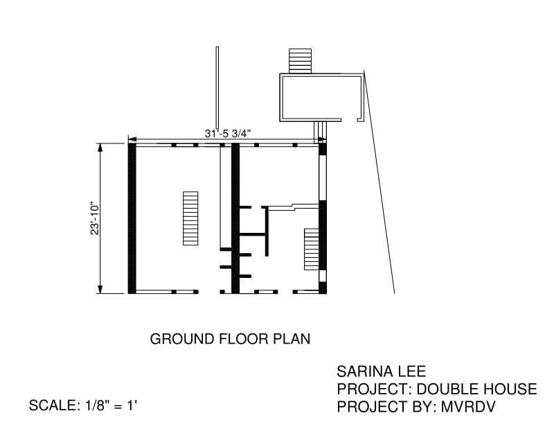 DOUBLE HOUSE平立剖面图.pdf_第1页