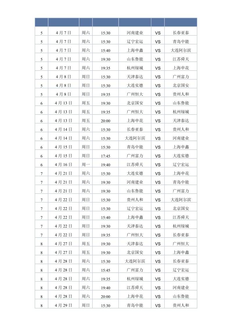 2012赛季中超联赛赛程.doc_第2页