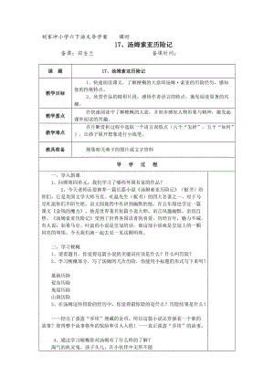 17汤姆索亚历险记导学案.doc