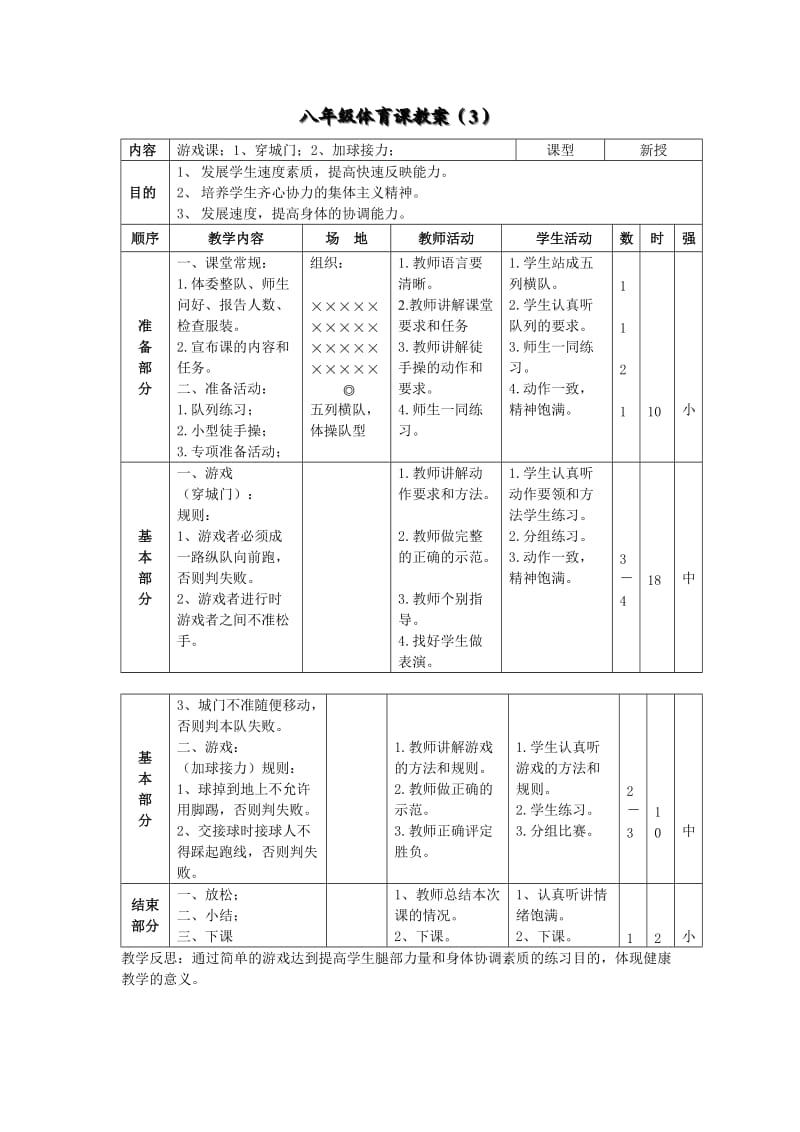 八年级体育课教案（3）.doc_第1页