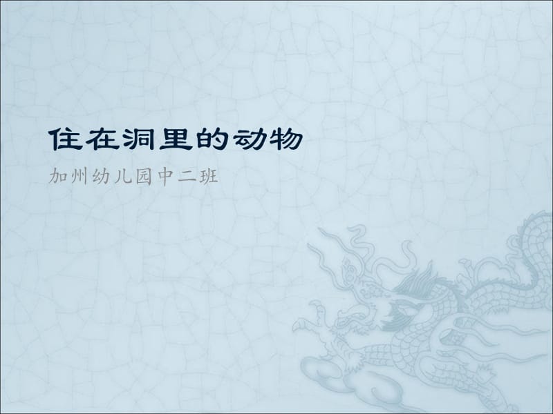 住在洞里的动物.ppt_第1页