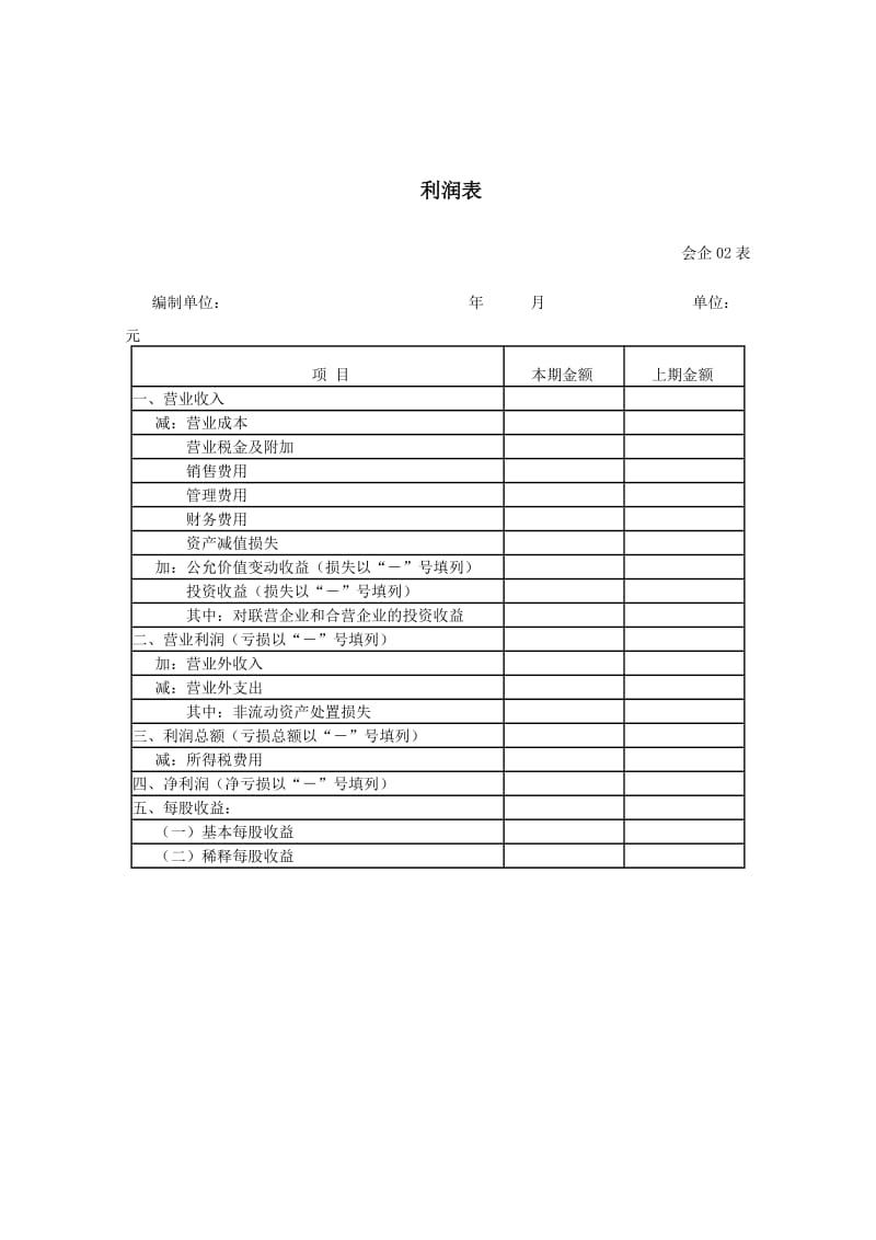 利润表(多步式).doc_第1页