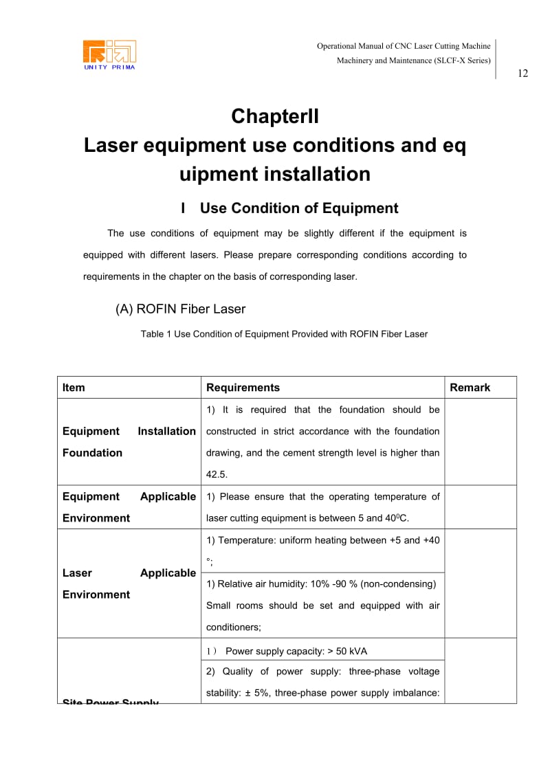 The eperating conditions and assembly of laser-EN.doc_第1页