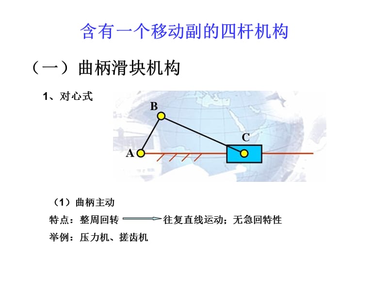 含有一个移动副的四杆机构.ppt_第1页