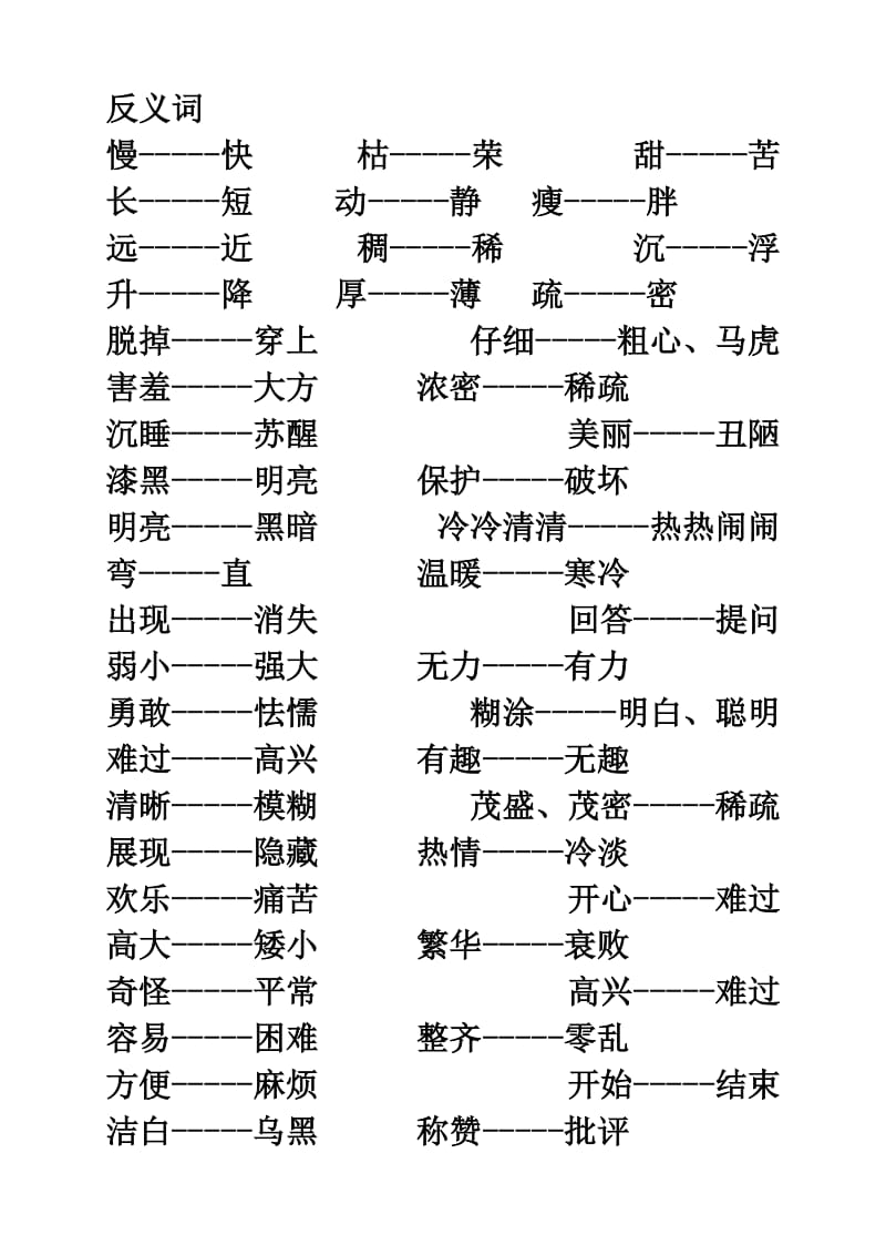 年级的近义词与反义词表.doc_第3页