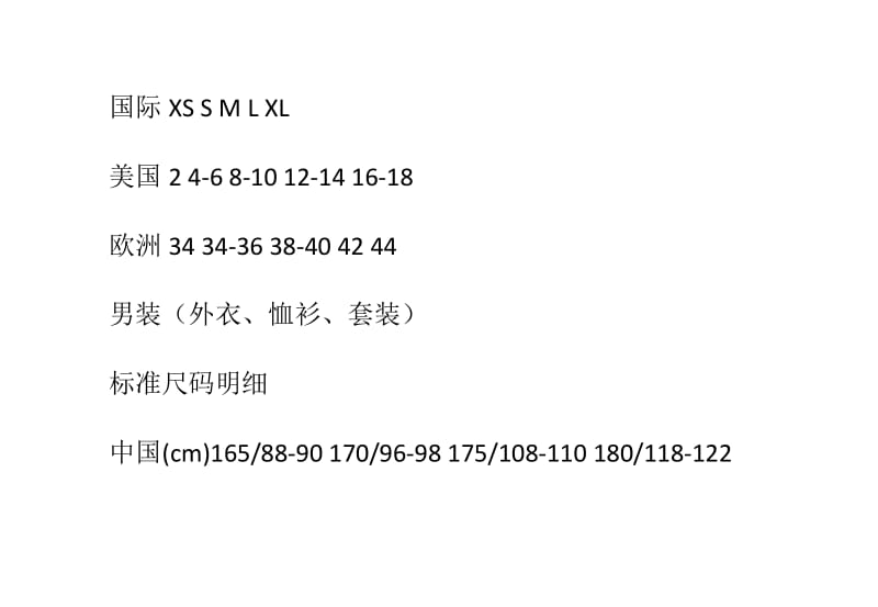 世界服装尺码换算参照表.doc_第2页