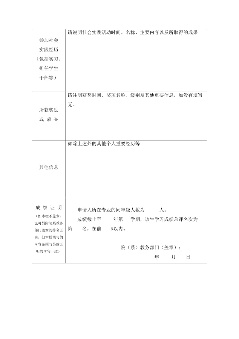 中山大学物理与天文学院2018年优秀大学生夏令营报名表.DOC_第2页