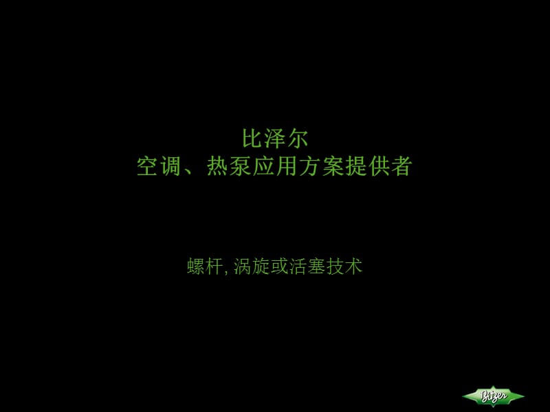 比泽尔螺杆式压缩机.ppt_第1页