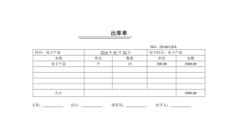 机打出库单-代替手写.doc_第1页