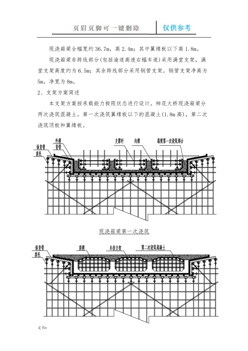 跨高速公路现浇箱梁支架计算(含工字钢支架和满堂碗扣支架)[专业研究].doc_第3页