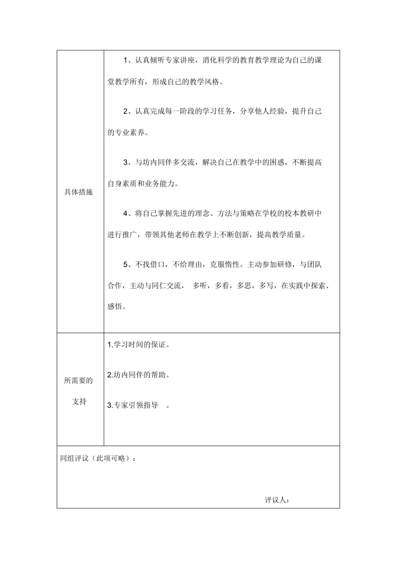 安庆怀宁李学芬教师个人本项目研修计划表单.docx_第3页