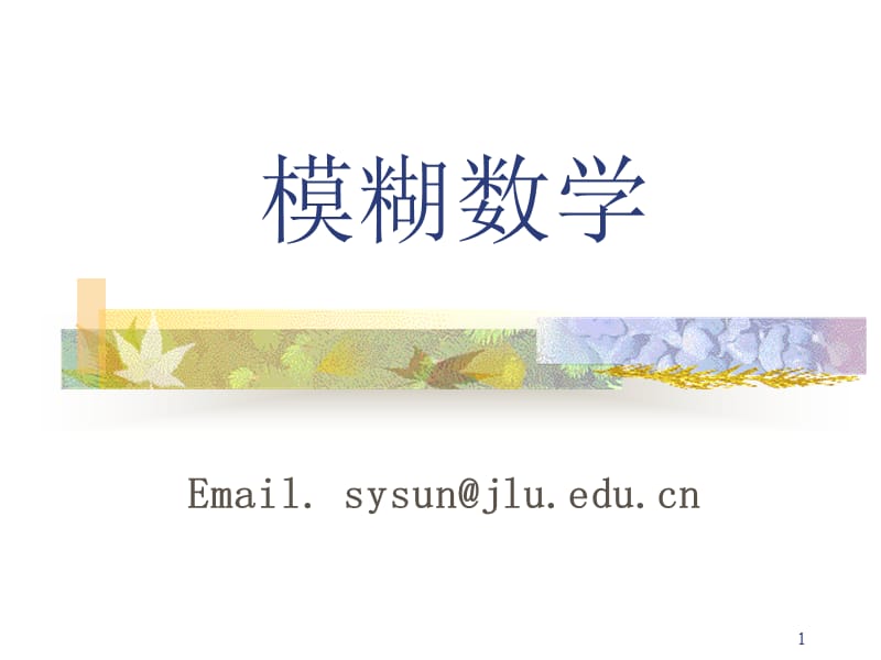 模糊数学2009-1(基本定义).ppt_第1页