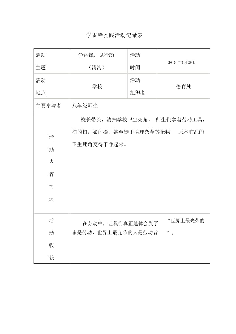 学雷锋实践活动记录表.docx_第3页