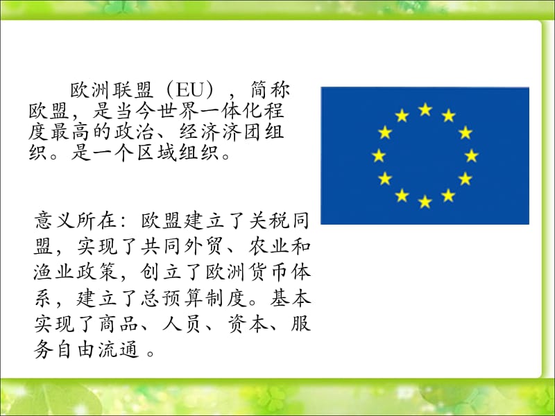 欧盟的成立及作用.ppt_第1页