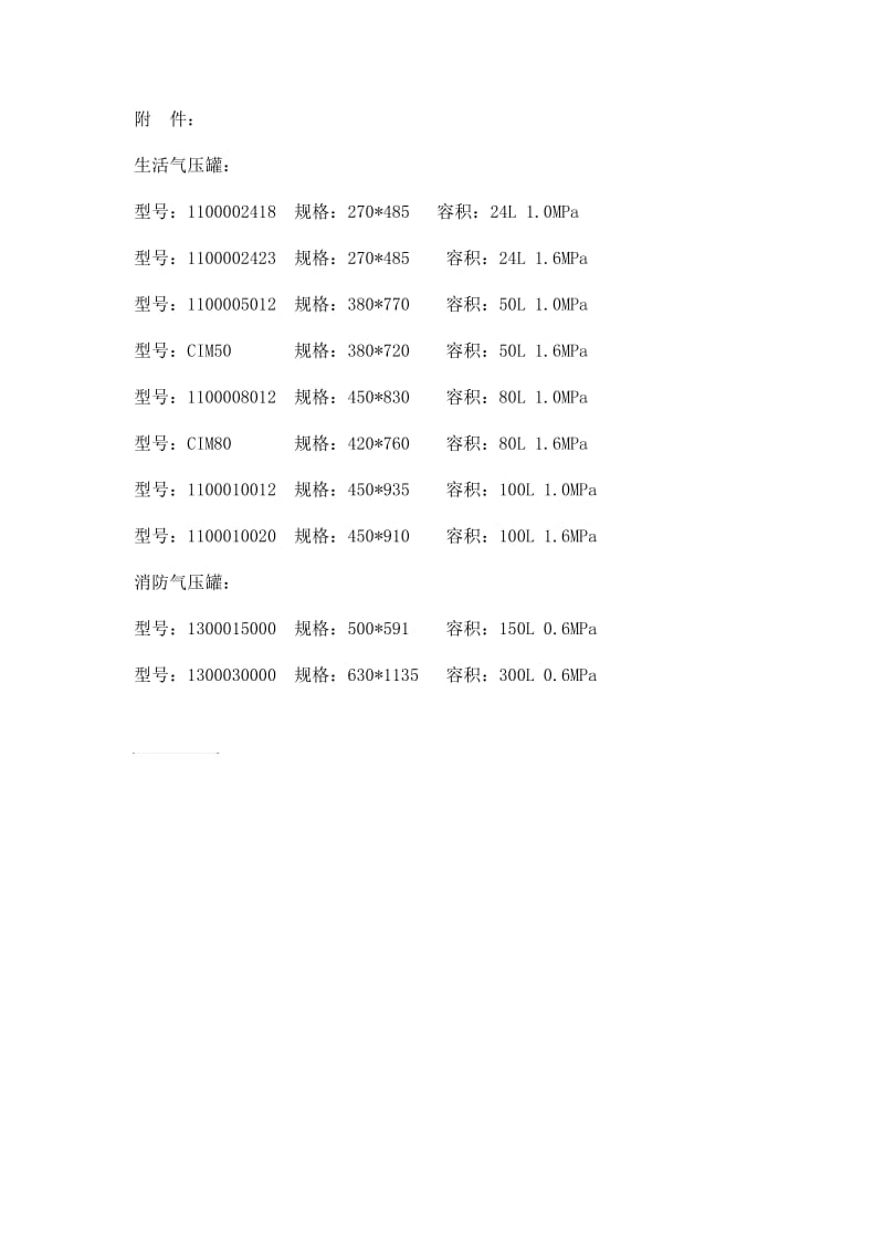 气压罐规格.doc_第1页