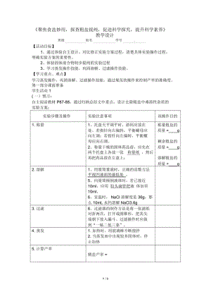 实验活动8粗盐中难溶性杂质的去除.docx