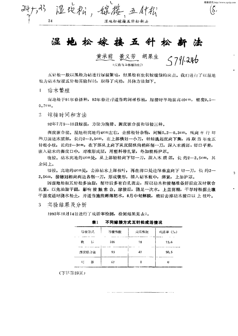 湿地松嫁接五针松新法.pdf_第1页