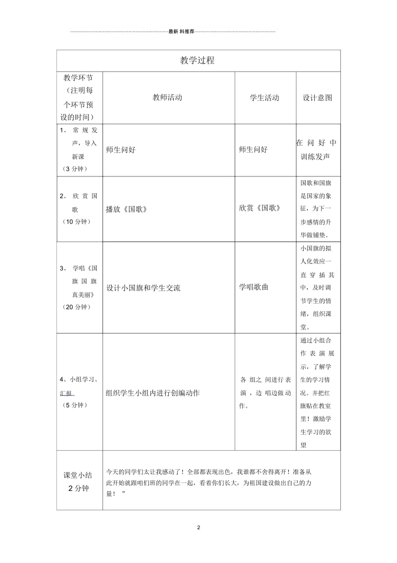 《国旗国旗真美丽》教学设计与反思.docx_第2页