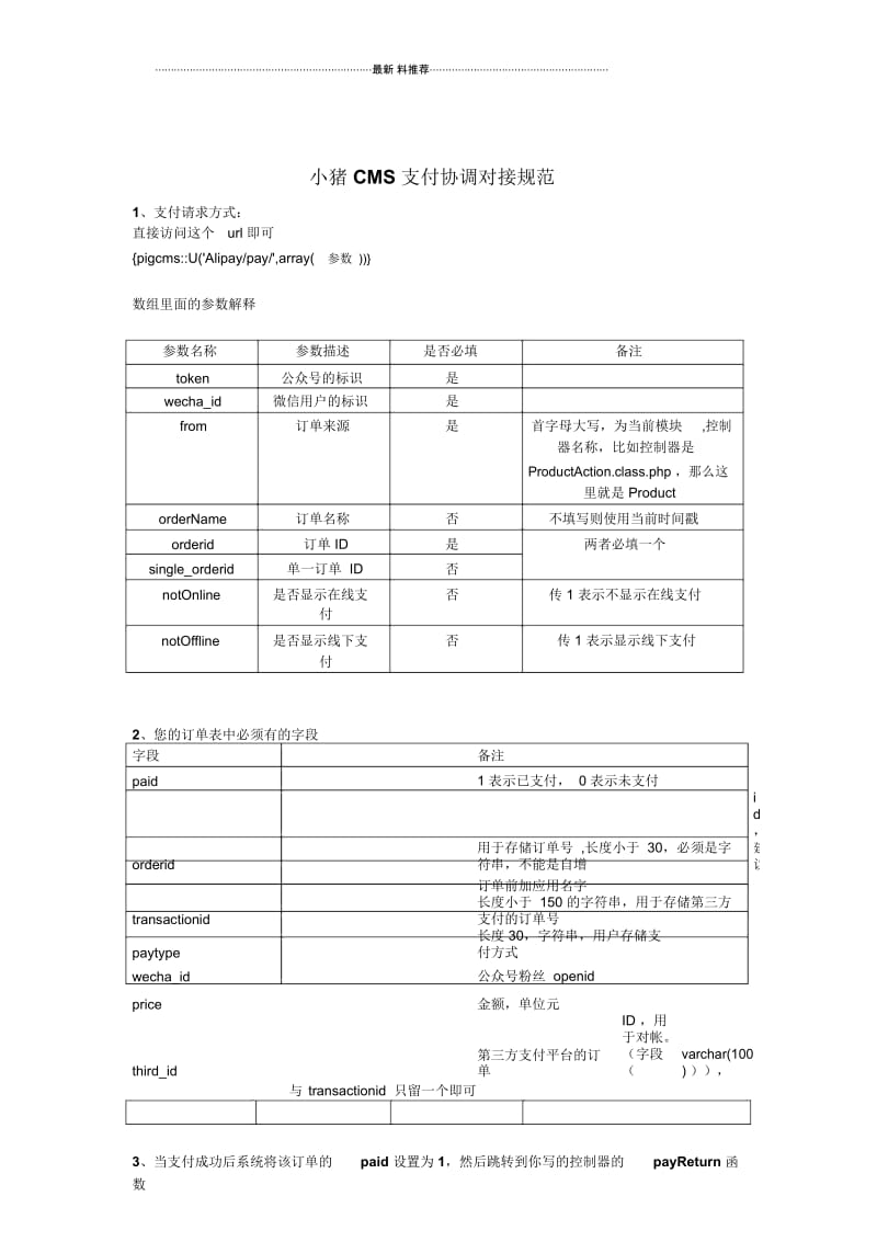 小猪CMS支付协调对接规范.docx_第1页