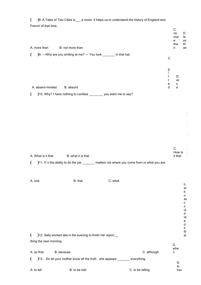 高二第二学期英语晚练二.docx_第2页