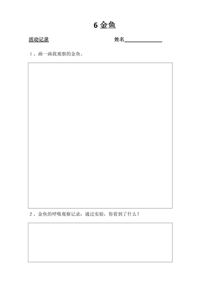 6金鱼观察记录表.docx_第1页