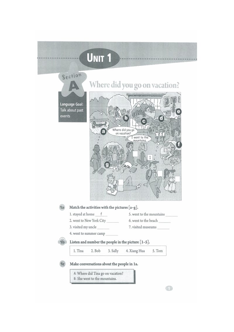 义务教育教科书英语八年级上册电子书Unit1.doc_第1页