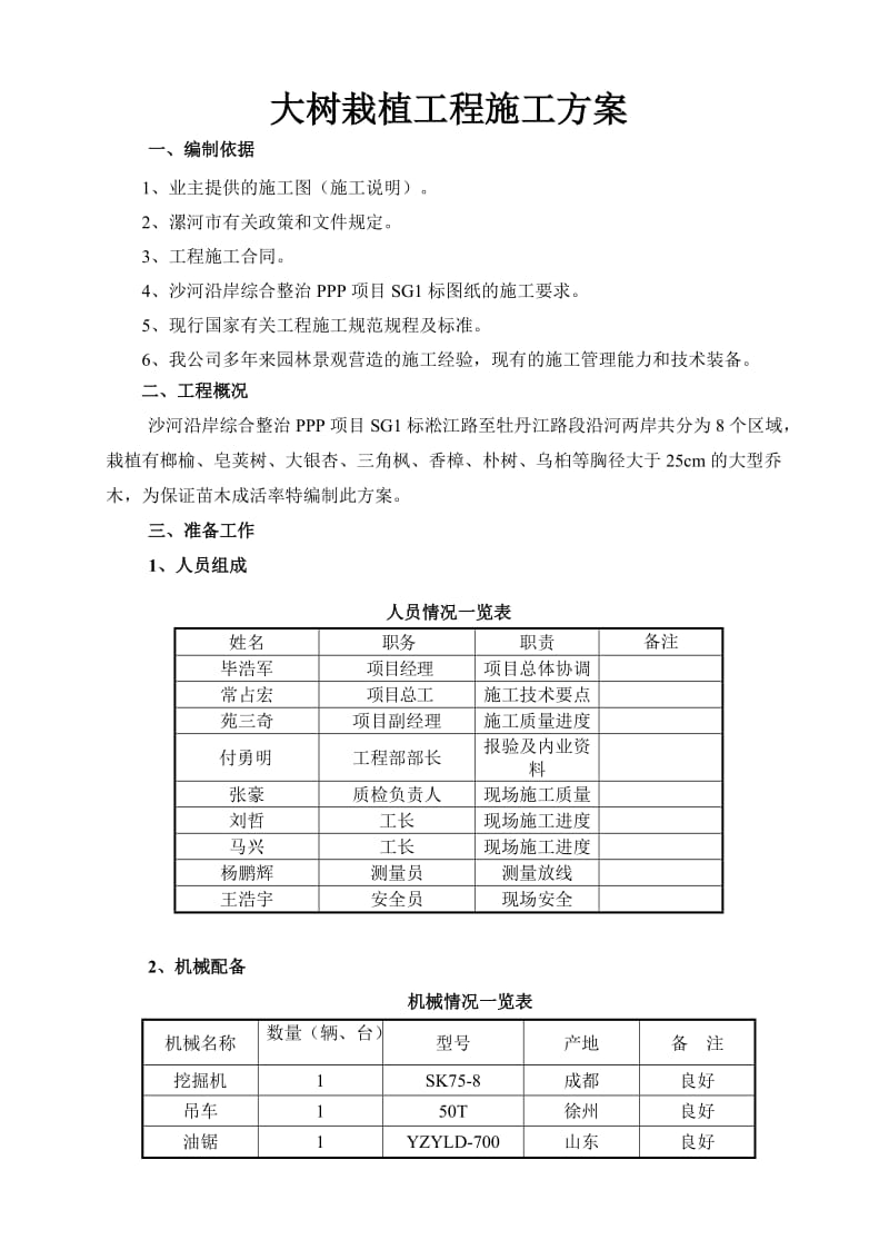 大树栽植施工方案.doc_第1页