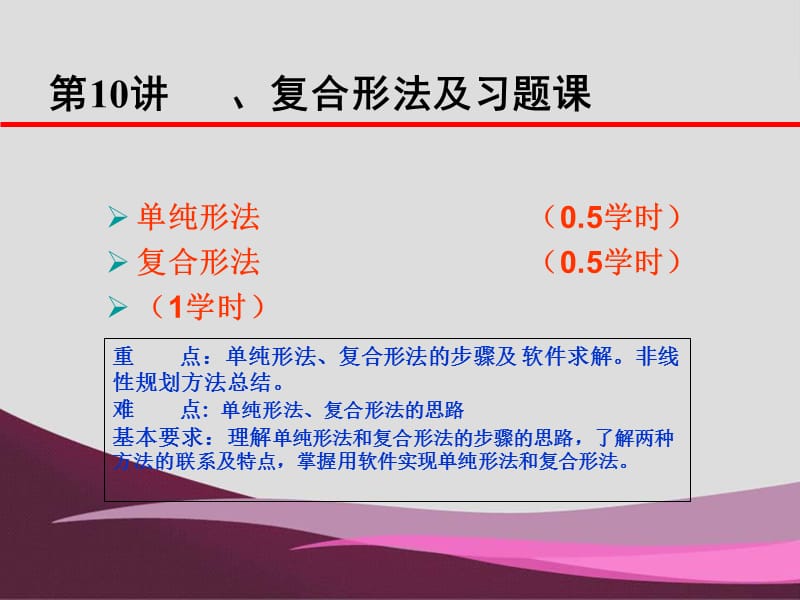 规划数学 单纯形法和复形法.ppt_第1页