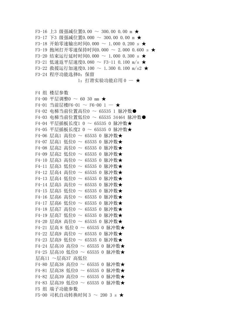 默纳克电梯功能参数表.doc_第3页