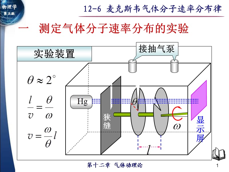 麦克斯韦气体分子速率分布律知识.ppt_第1页