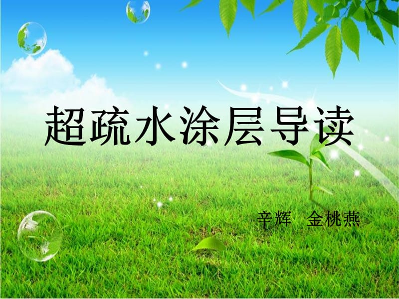 超疏水原理.ppt_第1页