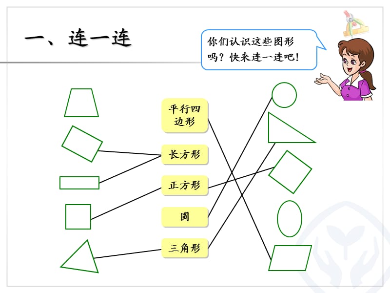 人教版小学一年级数学下册第8单元总复习(认识图形、找规律、分类与整理).ppt_第2页