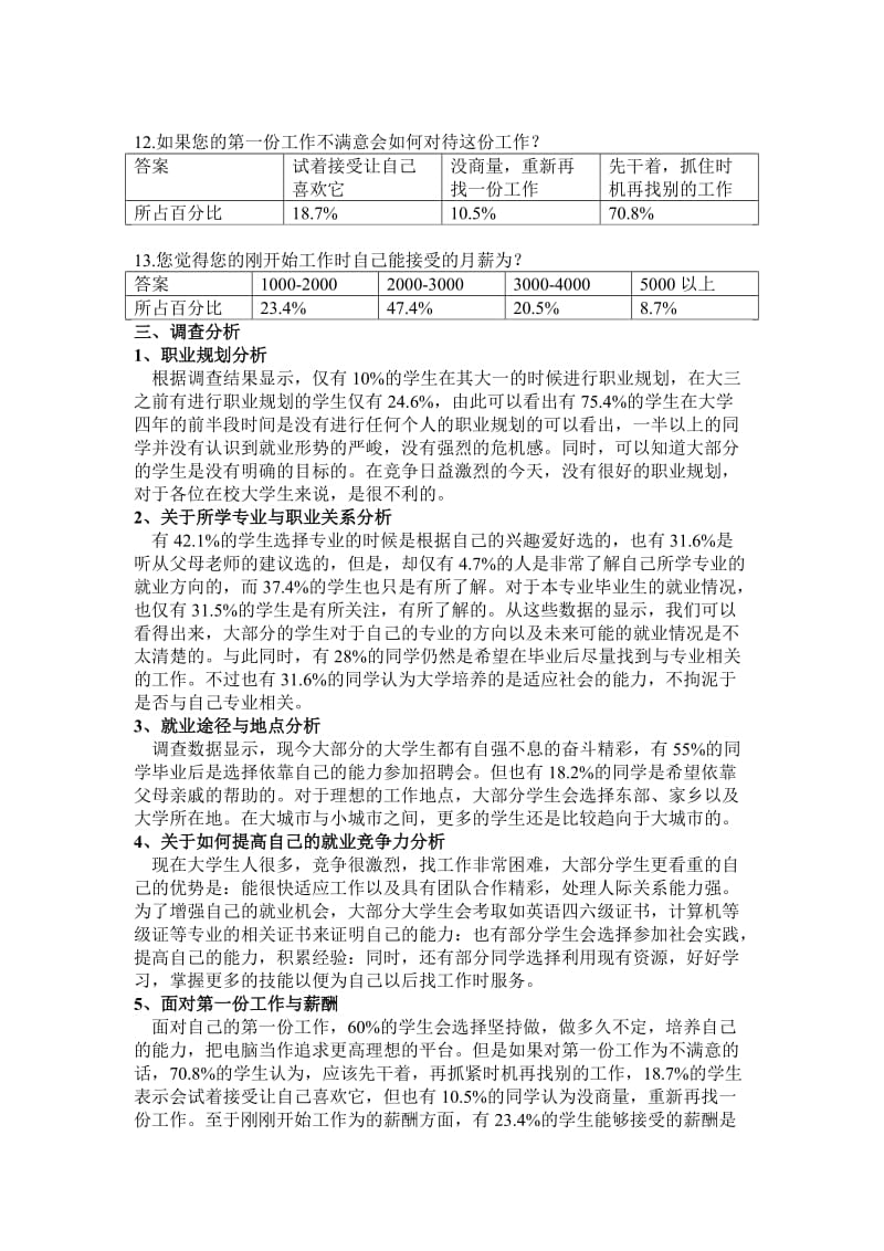 大学生职业意向调查问卷分析报告.doc_第3页