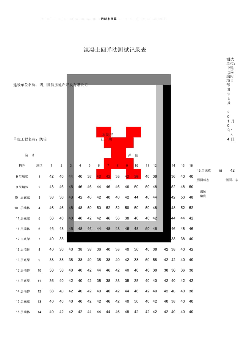 混凝土回弹记录表.docx_第3页