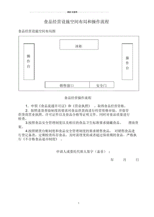 食品经营设施空间布局和操作流程.docx