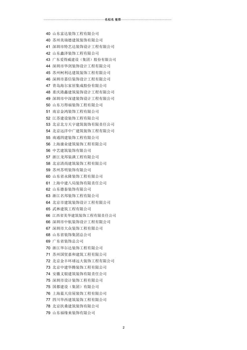 中国建筑装饰百强企业排名.docx_第2页