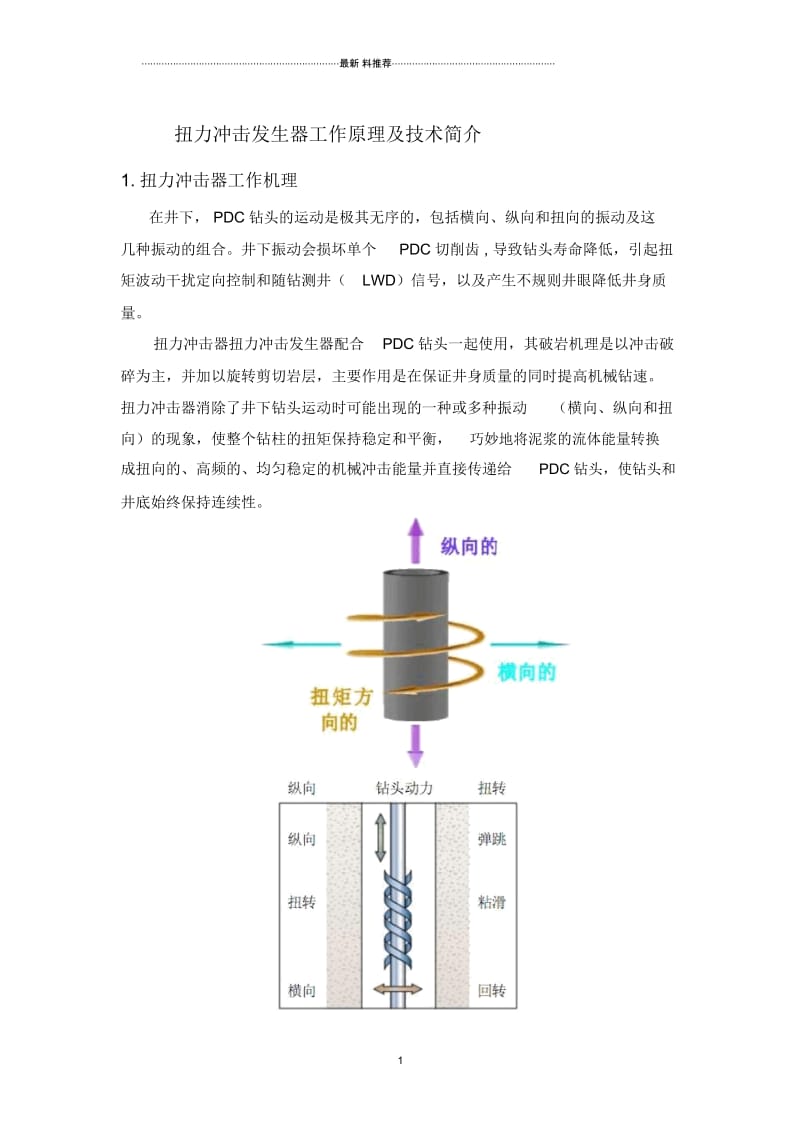 扭力冲击器工作原理及特点.docx_第1页