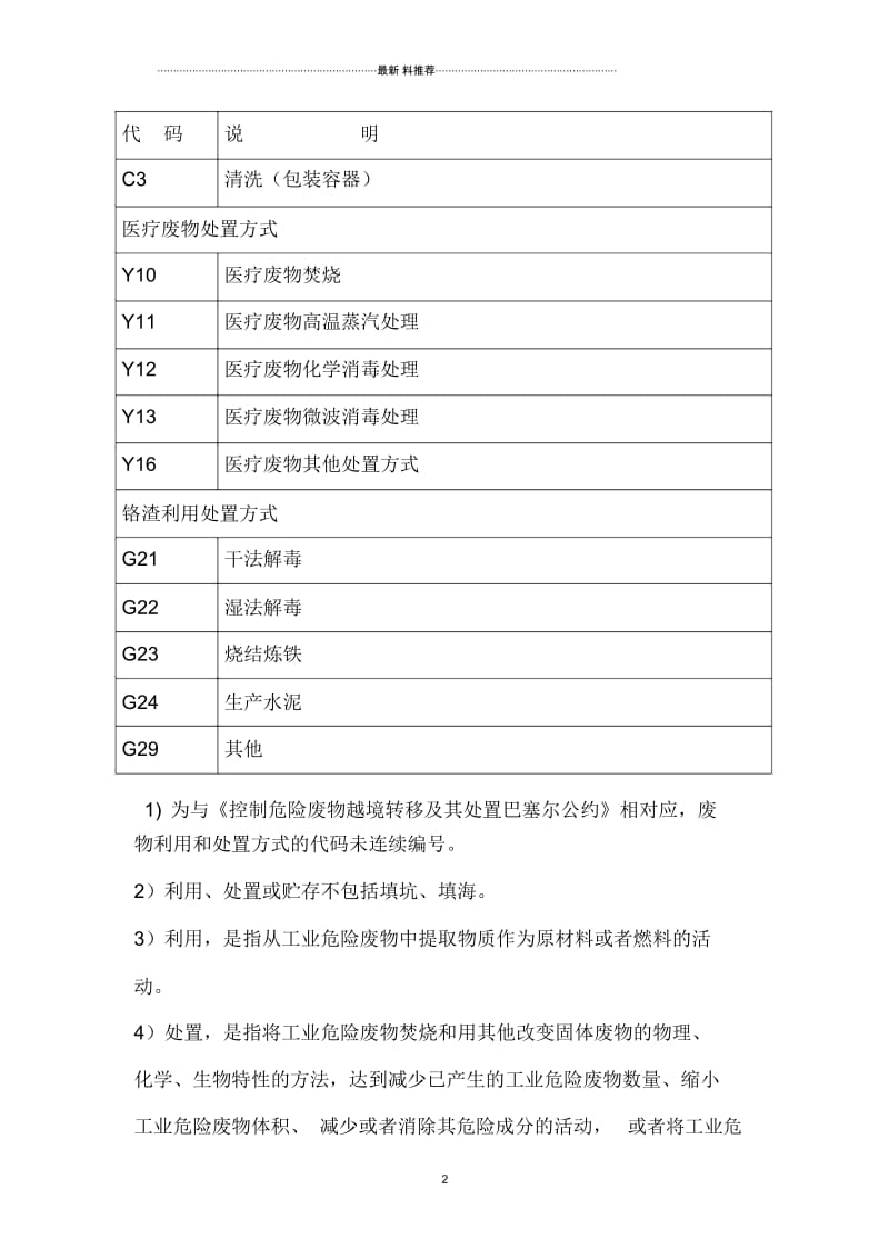 危险废物利用和处置方式代码表.docx_第2页