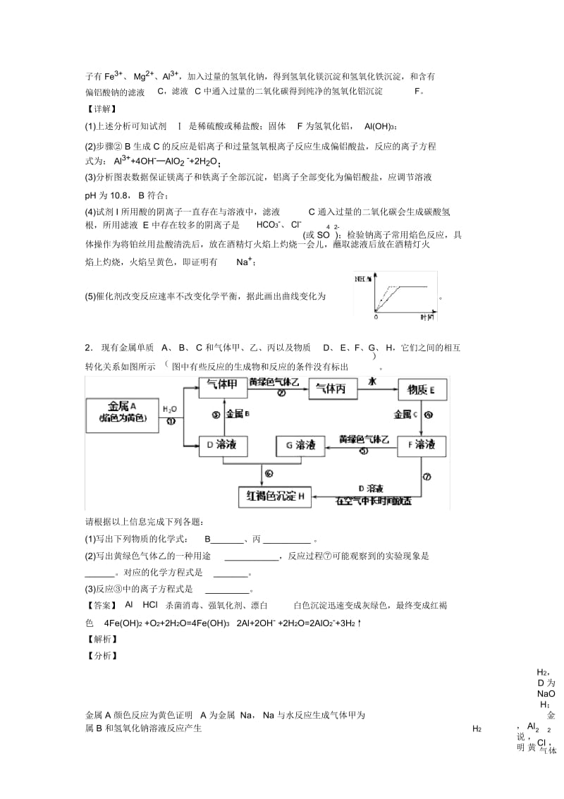 化学铝及其化合物推断题的专项培优易错试卷练习题及详细答案.docx_第3页