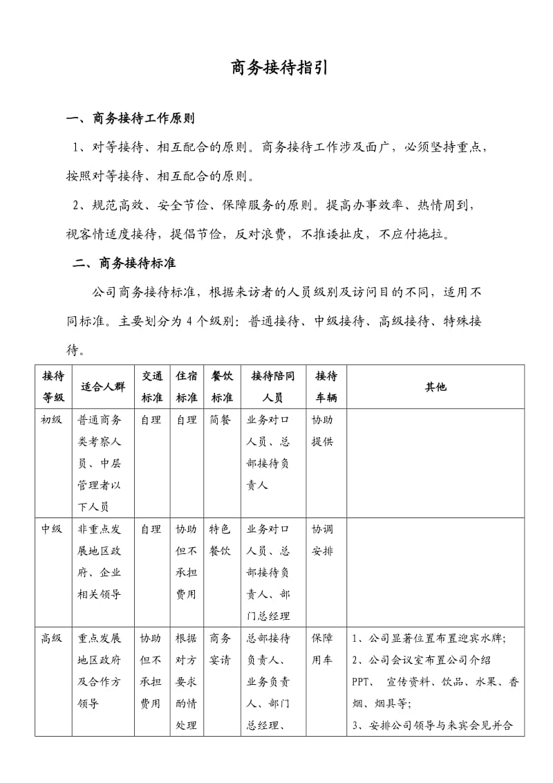 商务接待手册.doc_第1页